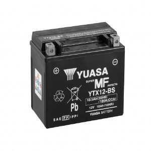 Akumulator YUASA YTX12-BS 12V 10Ah L+ + elektrolit