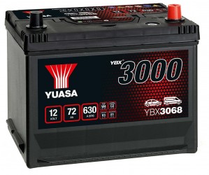 Akumulator YUASA (3000) 12V 72Ah D+ JIS